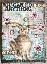 Mixed Media Bunny Canvas